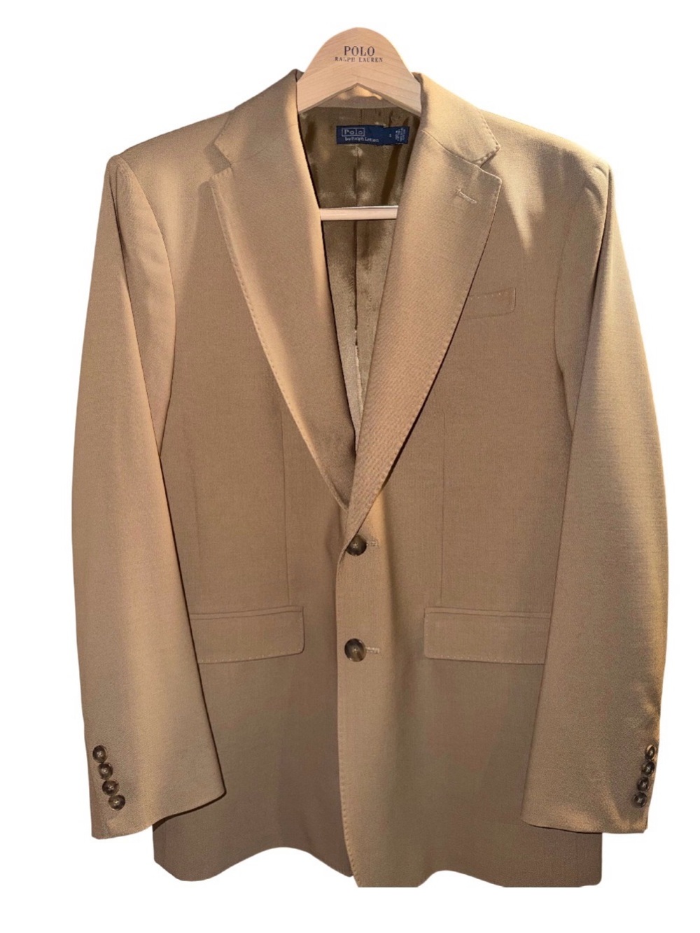 Ralph Lauren Men's Beige Two-Button Sport Coat